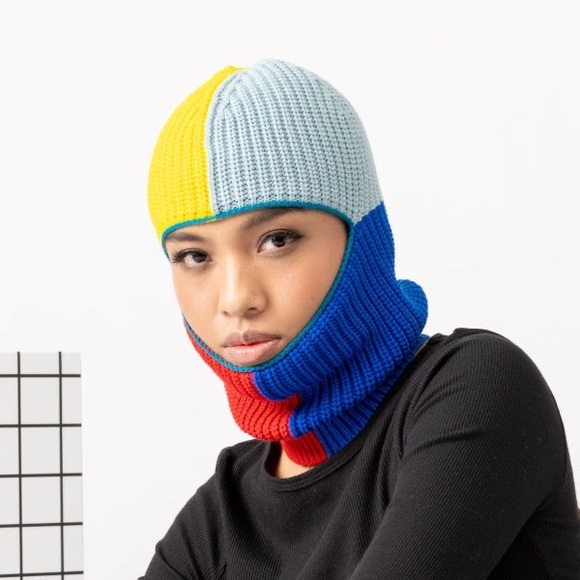 verloop Accessories - New! Verloop -Balaclava Ski Mask Ribbed Color-block